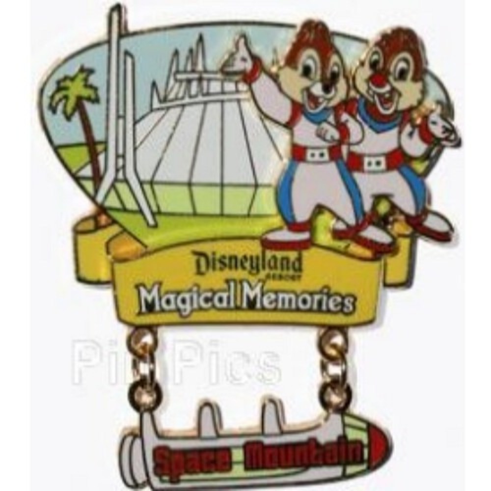 Artist Proof Disney Pin Chip Dale Space Mountain DangleLE Only 25 made AP 53340
